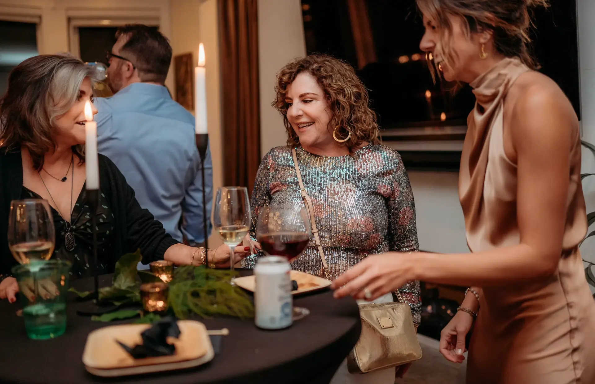 Guests sharing a toast